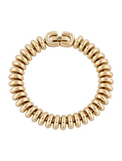 Pre-owned Jenny Bird Sofia Link Bracelet, 6.25" In Silver