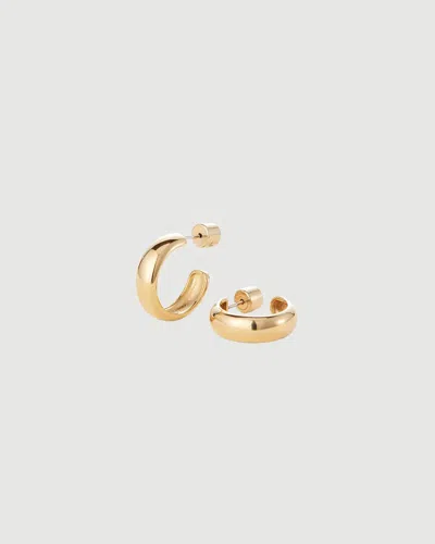 Jenny Bird Staple Hoop Small Gold