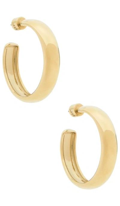 Jenny Bird Staple Hoops Large Earrings In Gold