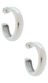 Jenny Bird Staple Hoops Medium Earrings In Silver