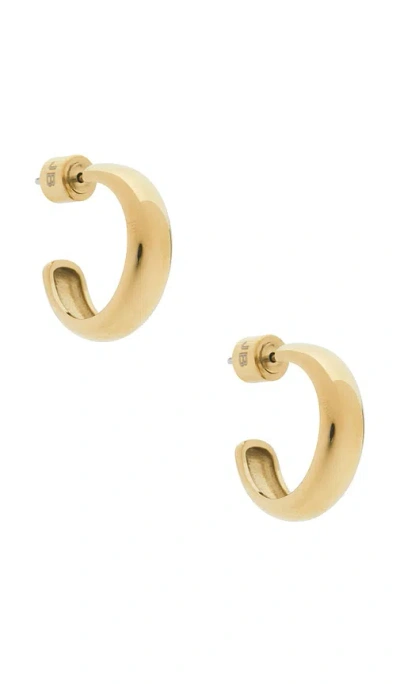 Jenny Bird Staple Hoops Small Earrings In Gold