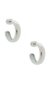 Jenny Bird Staple Hoops Medium Earrings In Silver