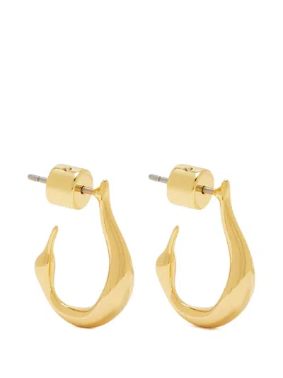 Jenny Bird Stud Hoop Earrings In Gold