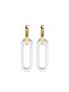 Jenny Bird Teeni Detachable Link Earrings In 银色