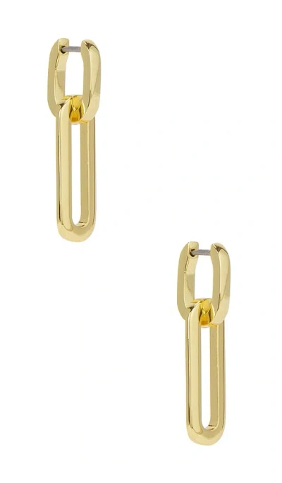 Jenny Bird Teeni Detachable Link Earrings In 金色