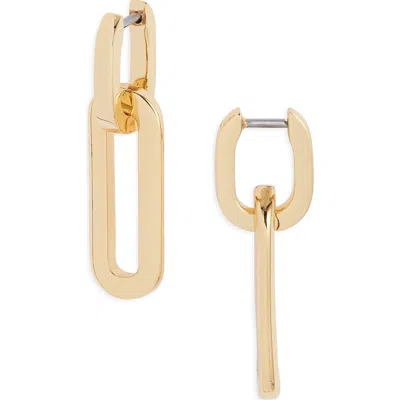 Jenny Bird Teeni Detachable Link Huggie Hoop Earrings In Gold