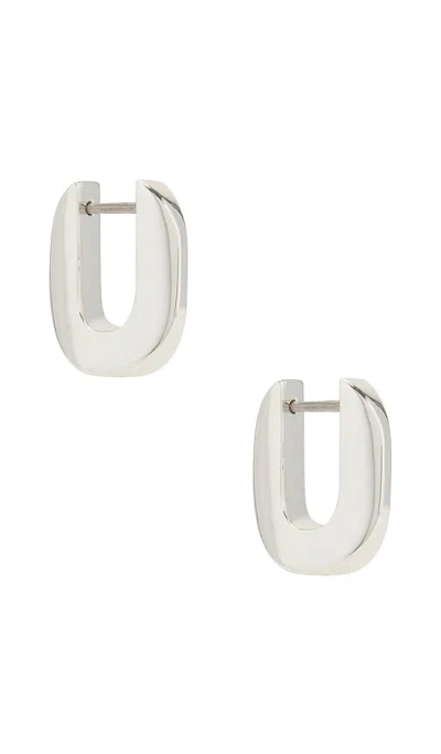 Jenny Bird Teeni Toni Huggie Earrings In 银色