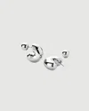 Jenny Bird Tome Hoops Medium Silver In Silver