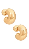 Jenny Bird Tome Medium Hoop Earrings In 골드