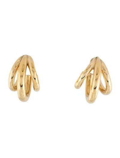 Pre-owned Jenny Bird Triple Hoop Earrings In Multicolor