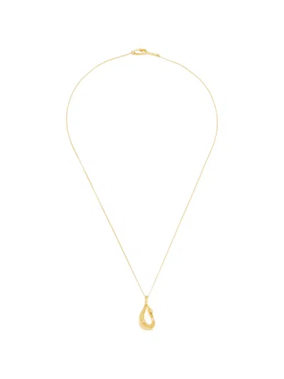 Jenny Bird Twisted-pendant Necklace In Gold