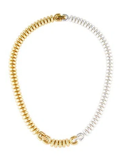Pre-owned Jenny Bird Two Tone Sofia Chocker, 16.25" In Multi