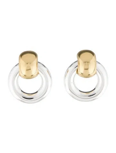 Pre-owned Jenny Bird Two-tone Mega Faye Knocker Earrings In Multicolor