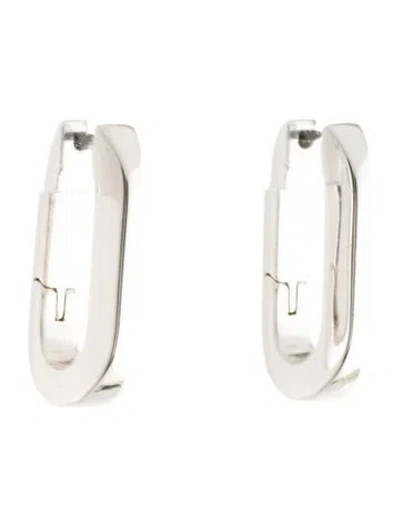 Pre-owned Jenny Bird U-link Hoop Earrings In Multicolor