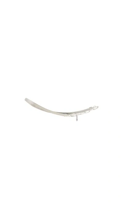 Jenny Bird Zeina Anklet In Metallic Silver