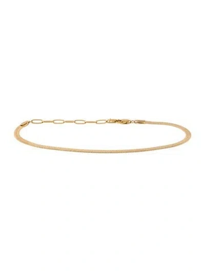 Pre-owned Jenny Bird Zeina Anklet In Multicolor