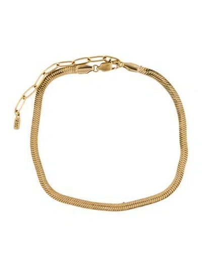 Pre-owned Jenny Bird Zeina Link Anklet In Multi