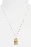 Jenny Bird Zodiac Pendant Necklace In Gold - Leo