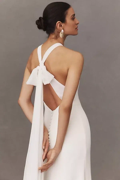 Jenny By Jenny Yoo Shipley Halter Gown In White