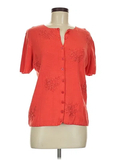 Pre-owned Jenny Cardigan Sweater In Red