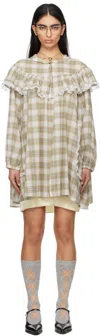 Jenny Fax Beige Corn Field Casual Minidress In Beige