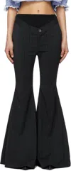 Jenny Fax Gray Office Buggy Trousers In Gray