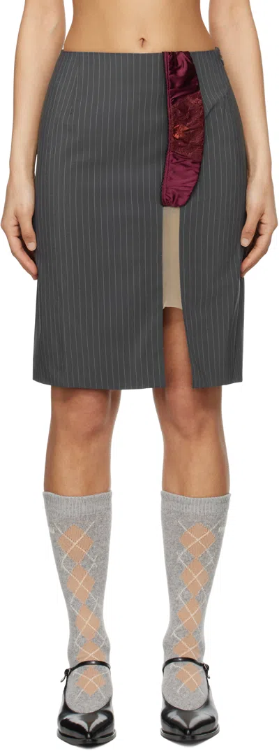 Jenny Fax Gray Pam's Miniskirt