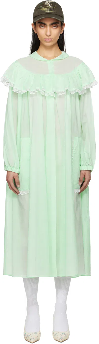 Jenny Fax Green Corn Field Sleep Midi Dress In Mint