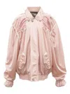 Jenny Fax Nickers Puff-sleeve Bomber Jacket