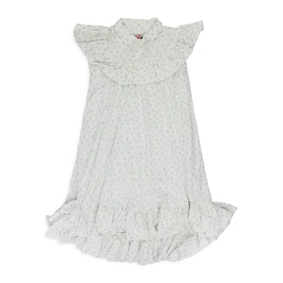 Jenny Fax White A Sweet Dream Day Dress In Gray