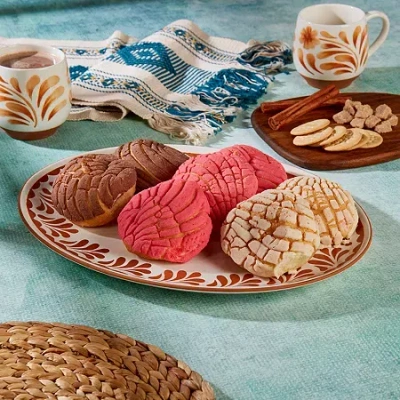 Jenny Martinez 16"x12" Oval Stoneware Serving Platter In Brown