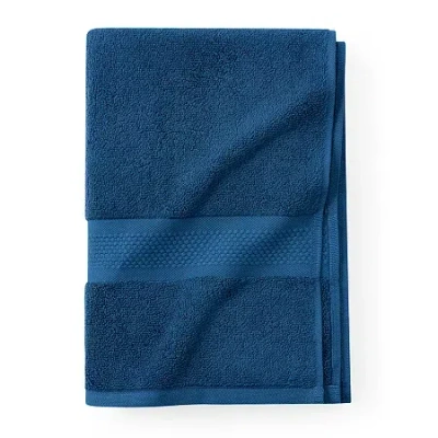 Jenny Martinez Bath Towel In Blue