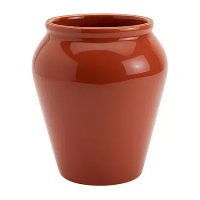 Jenny Martinez Ceramic Crock In Brown