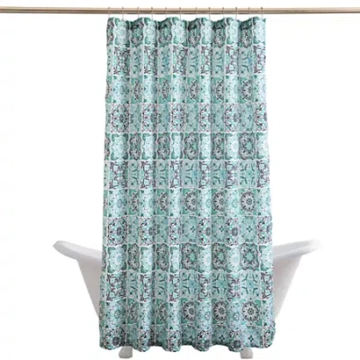 Jenny Martinez Shower Curtain In Blue