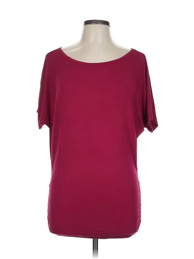 Pre-owned Jenny N Designs Short Sleeve T-shirt In Burgundy