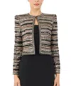 Jenny Packham Alma Beaded Jacket In Black