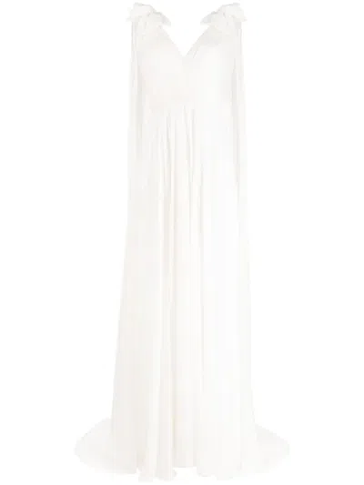 Jenny Packham Alma Pleated Sequin Bridal Gown In White