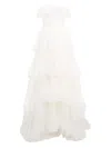 Jenny Packham Angel Falls Tiered Maxi Dress In White
