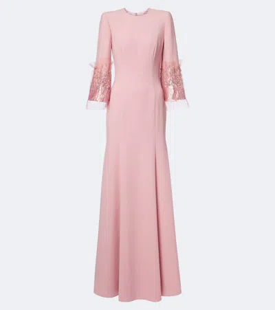 Jenny Packham Anita Embellished Gown In Pink