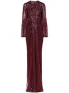 Jenny Packham Anja Sequin-embellished Gown In Red