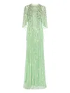 Jenny Packham Astra Maxi Dress In Green