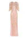 Jenny Packham Astra Maxi Dress In Pink