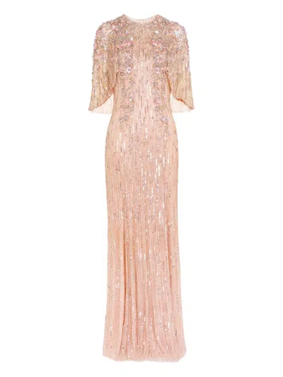 Jenny Packham Astra Maxi Dress In Pink