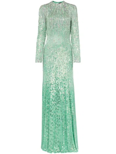 Jenny Packham Aurora Gown In Green