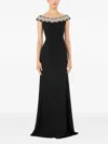 Jenny Packham Azalea Maxi Dress In Black
