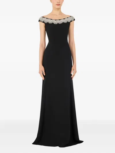 Jenny Packham Azalea Maxi Dress In Black