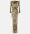Jenny Packham Ballroom Blitz Embellished Gown In Champagne Spritz