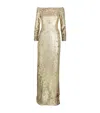 Jenny Packham Ballroom Blitz Embellished Gown In Gold