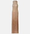 Jenny Packham Benue Embellished Silk Gown