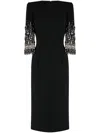 Jenny Packham Verziertes Bergman Midikleid In Black